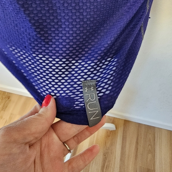 Under Armour Purple and Grey Mesh Running Razorback Tank Top Women's Size Small - Picture 6 of 7